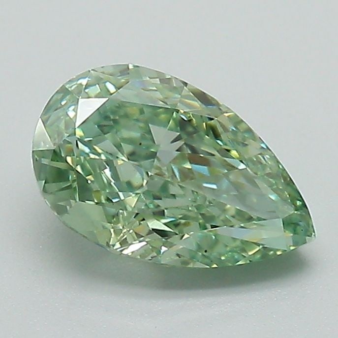Loose Diamond - PEAR 1.24ct Fancy Vivid Green VS1: Loose Diamond - PEAR 1.24ct Fancy Vivid Green VS1 Source: This is a real non-mined Diamond that has been grown in a lab Shape: PEAR Carats: 1.24 Color: Fancy Vivid Green Certification: IGI Video: