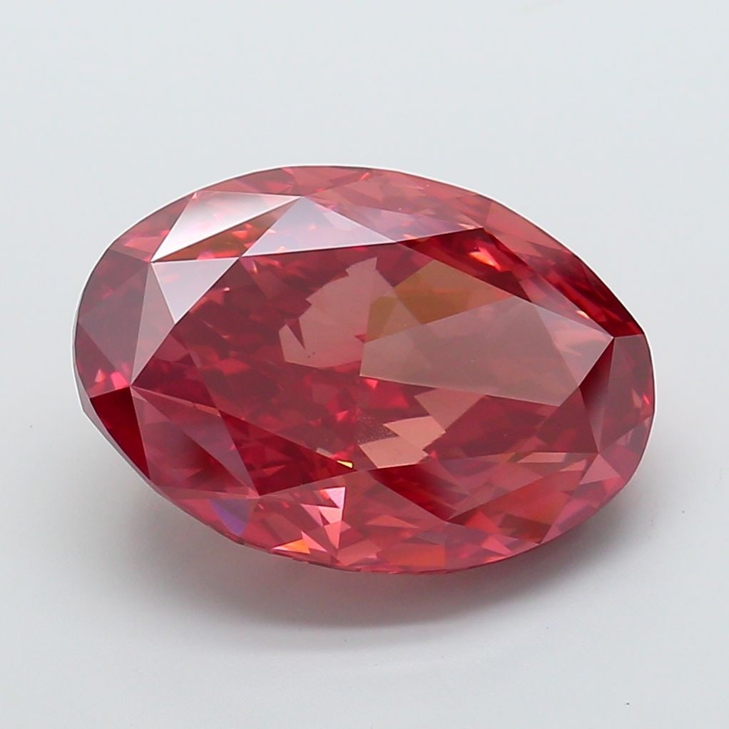 Loose Diamond - OVAL 20.1ct Fancy Vivid Pink VS1: Loose Diamond - OVAL 20.1ct Fancy Vivid Pink VS1 Source: This is a real non-mined Diamond that has been grown in a lab Shape: OVAL Carats: 20.1 Color: Fancy Vivid Pink Certification: IGI Video: