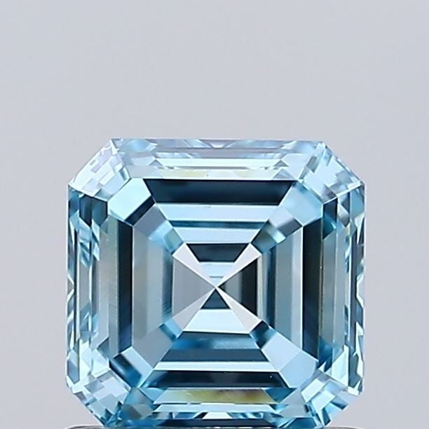 Loose Diamond - ASSCHER 0.75ct Fancy Intense Blue VVS2: Loose Diamond - ASSCHER 0.75ct Fancy Intense Blue VVS2 Source: This is a real non-mined Diamond that has been grown in a lab Shape: ASSCHER Carats: 0.75 Color: Fancy Intense Blue Certification: IGI