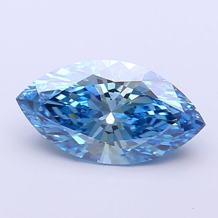 Loose Diamond - MARQUISE 1.59ct Fancy Vivid Blue VS1: Loose Diamond - MARQUISE 1.59ct Fancy Vivid Blue VS1 Source: This is a real non-mined Diamond that has been grown in a lab Shape: MARQUISE Carats: 1.59 Color: Fancy Vivid Blue Certification: IGI Video