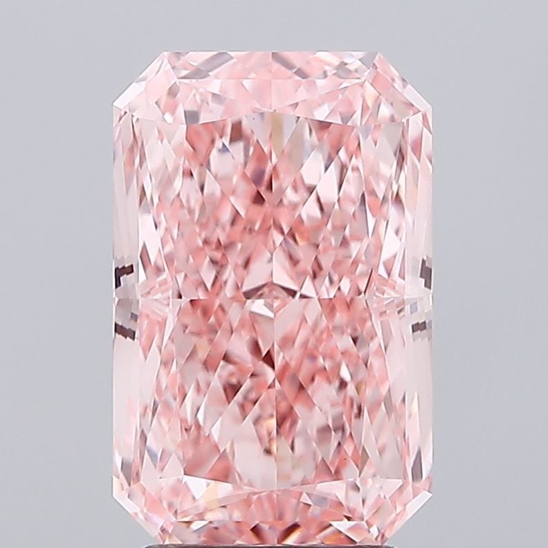 Loose Diamond - RADIANT 3.21ct Fancy Vivid Pink VVS2: Loose Diamond - RADIANT 3.21ct Fancy Vivid Pink VVS2 Source: This is a real non-mined Diamond that has been grown in a lab Shape: RADIANT Carats: 3.21 Color: Fancy Vivid Pink Certification: IGI