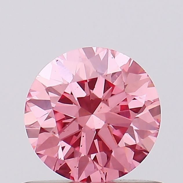 Loose Diamond - ROUND 0.55ct Fancy Pink SI1: Loose Diamond - ROUND 0.55ct Fancy Pink SI1 Source: This is a real non-mined Diamond that has been grown in a lab Shape: ROUND Carats: 0.55 Color: Fancy Pink Certification: NONE Video: