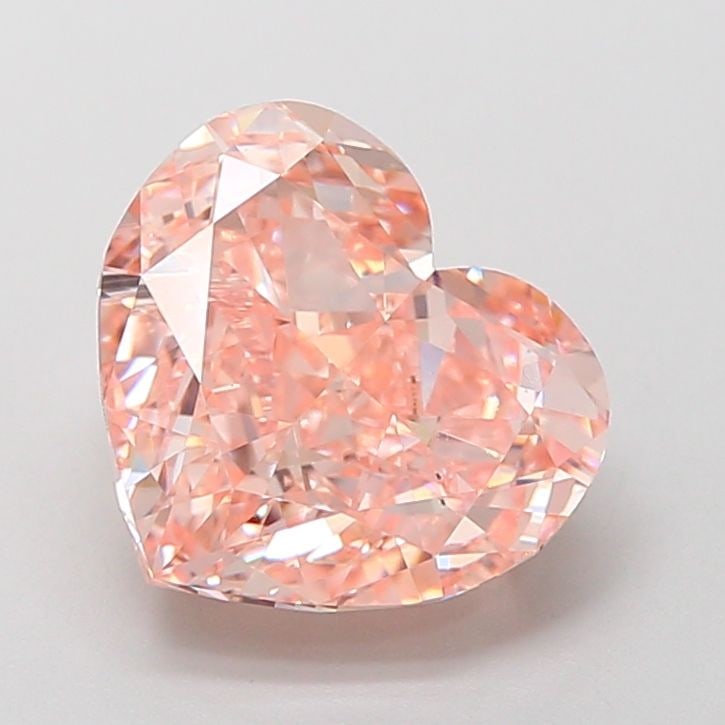 Loose Diamond - HEART 3.47ct Fancy Intense Pink VS1: Loose Diamond - HEART 3.47ct Fancy Intense Pink VS1 Source: This is a real non-mined Diamond that has been grown in a lab Shape: HEART Carats: 3.47 Color: Fancy Intense Pink Certification: IGI Video: