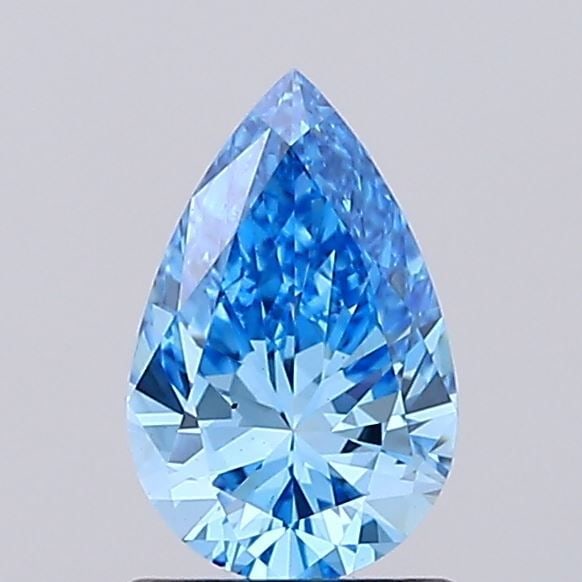 Loose Diamond - PEAR 0.99ct Fancy Vivid Blue VS1: Loose Diamond - PEAR 0.99ct Fancy Vivid Blue VS1 Source: This is a real non-mined Diamond that has been grown in a lab Shape: PEAR Carats: 0.99 Color: Fancy Vivid Blue Certification: IGI Video: