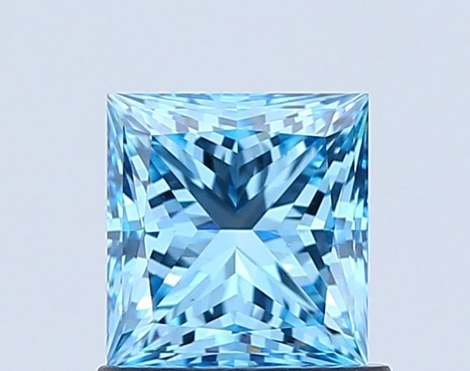 Loose Diamond - PRINCESS 1.02ct Fancy Vivid Blue VS1 (1 of 1)