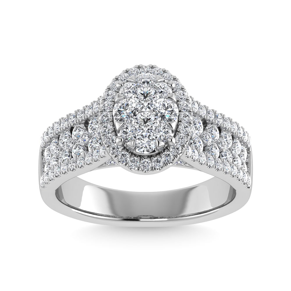 Diamond 1 1/3 Ct.Tw. Engagement Ring in 14K White Gold (1 of 4)