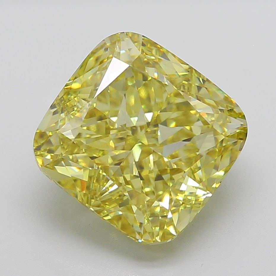 Loose Diamond - CUSHION MODIFIED 15.09ct Fancy Intense Yellow VS1: Loose Diamond - CUSHION MODIFIED 15.09ct Fancy Intense Yellow VS1 Source: This is a real non-mined Diamond that has been grown in a lab Shape: CUSHION MODIFIED Carats: 15.09 Color: Fancy Intense