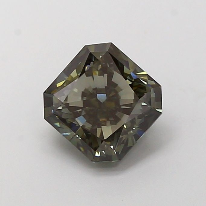 Loose Diamond - SQUARE RADIANT 2.02ct Fancy Deep Green Gray VS1 (1 of 1)