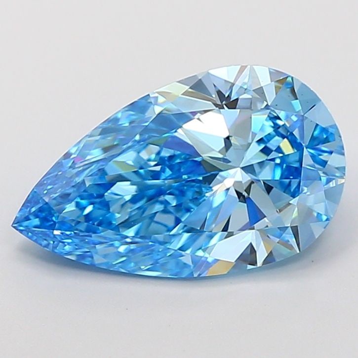 Loose Diamond - PEAR 4.01ct Fancy Vivid Blue VS1 (1 of 1)