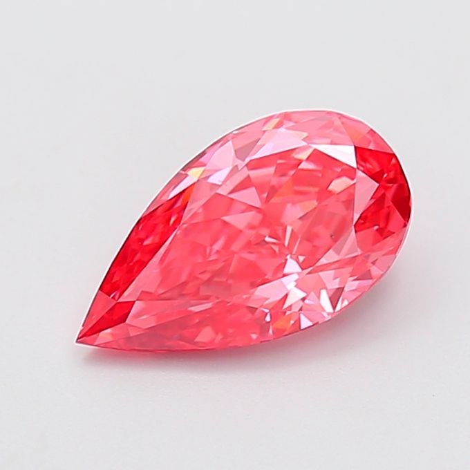 Loose Diamond - PEAR 2.0ct Fancy Vivid Red VS1: Loose Diamond - PEAR 2.0ct Fancy Vivid Red VS1 Source: This is a real non-mined Diamond that has been grown in a lab Shape: PEAR Carats: 2.0 Color: Fancy Vivid Red Certification: IGI Video: