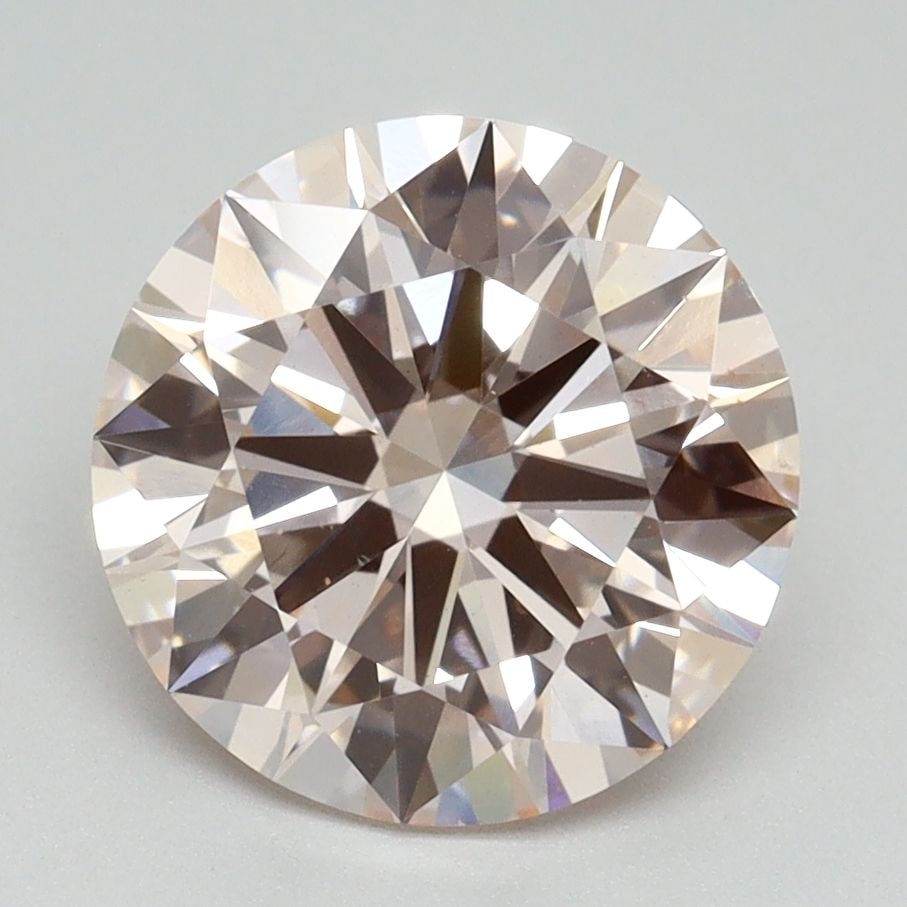 Ideal Loose Diamond - ROUND 3.1ct Fancy Pink VS1: Ideal Loose Diamond - ROUND 3.1ct Fancy Pink VS1 Source: This is a real non-mined Diamond that has been grown in a lab Shape: ROUND Carats: 3.1 Color: Fancy Pink Certification: IGI Video: