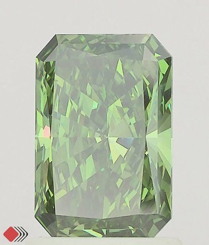 Loose Diamond - RADIANT 1.42ct Fancy Vivid Green VS1: Loose Diamond - RADIANT 1.42ct Fancy Vivid Green VS1 Source: This is a real non-mined Diamond that has been grown in a lab Shape: RADIANT Carats: 1.42 Color: Fancy Vivid Green Certification: IGI