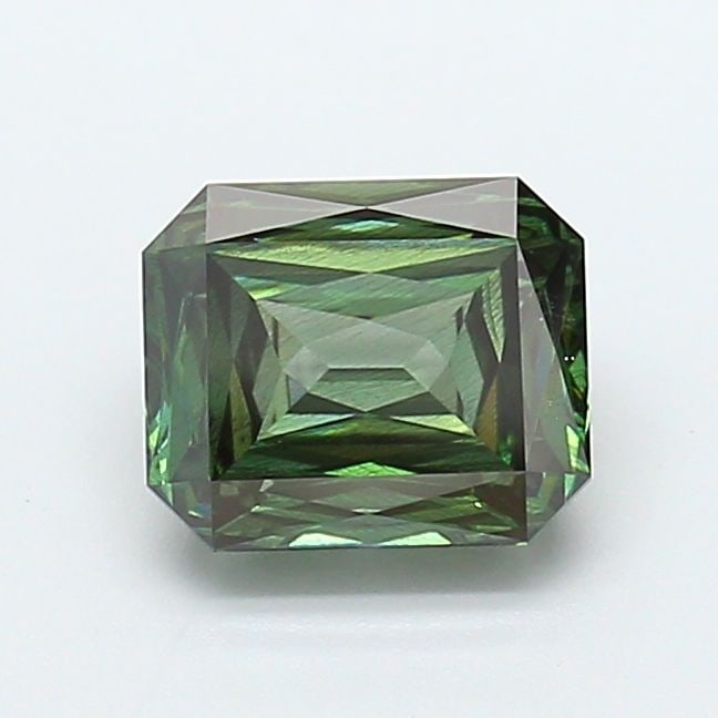 Loose Diamond - RADIANT 2.02ct Fancy Vivid Green SI2: Loose Diamond - RADIANT 2.02ct Fancy Vivid Green SI2 Source: This is a real non-mined Diamond that has been grown in a lab Shape: RADIANT Carats: 2.02 Color: Fancy Vivid Green Certification: IGI Video