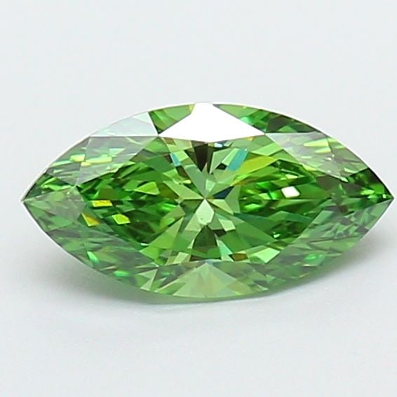 Loose Diamond - MARQUISE 0.87ct Fancy Vivid Green VVS2: Loose Diamond - MARQUISE 0.87ct Fancy Vivid Green VVS2 Source: This is a real non-mined Diamond that has been grown in a lab Shape: MARQUISE Carats: 0.87 Color: Fancy Vivid Green Certification: IGI Vi