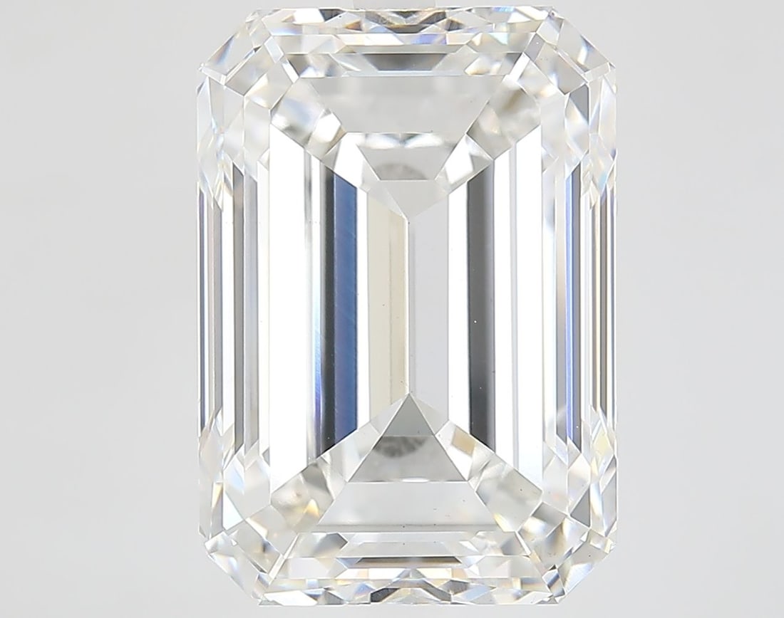 Loose Diamond - EMERALD 10.46ct F VS1: Loose Diamond - EMERALD 10.46ct F VS1 Source: This is a real non-mined Diamond that has been grown in a lab Shape: EMERALD Carats: 10.46 Color: F Clarity: VS1 Certification: IGI Video: