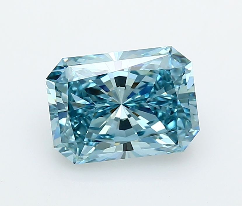Loose Diamond - RADIANT 2.06ct Fancy Vivid Blue VVS1: Loose Diamond - RADIANT 2.06ct Fancy Vivid Blue VVS1 Source: This is a real non-mined Diamond that has been grown in a lab Shape: RADIANT Carats: 2.06 Color: Fancy Vivid Blue Certification: IGI Video: