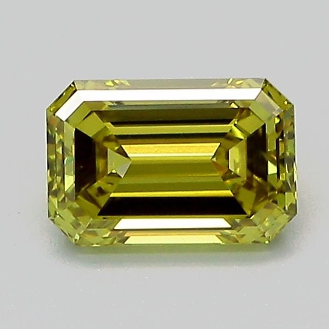 Loose Diamond - EMERALD 1.0ct Fancy Intense Green Yellow VS1: Loose Diamond - EMERALD 1.0ct Fancy Intense Green Yellow VS1 Source: This is a real non-mined Diamond that has been grown in a lab Shape: EMERALD Carats: 1.0 Color: Fancy Intense Green Yellow