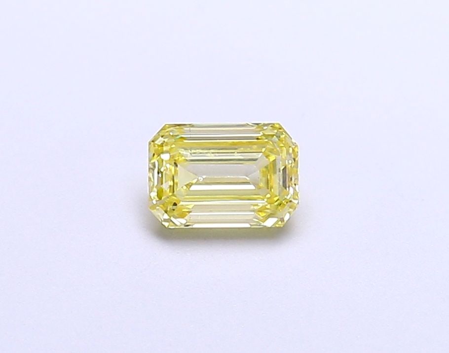 Loose Diamond - EMERALD 0.49ct Fancy Intense Yellow VS1: Loose Diamond - EMERALD 0.49ct Fancy Intense Yellow VS1 Source: This is a real non-mined Diamond that has been grown in a lab Shape: EMERALD Carats: 0.49 Color: Fancy Intense Yellow Certification: IGI