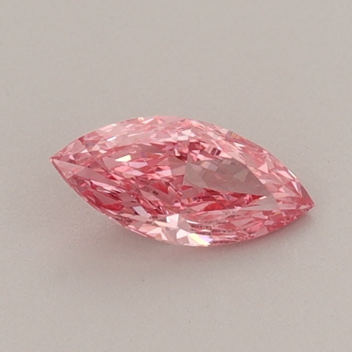 Loose Diamond - MARQUISE 0.35ct Fancy Vivid Pink VVS2: Loose Diamond - MARQUISE 0.35ct Fancy Vivid Pink VVS2 Source: This is a real non-mined Diamond that has been grown in a lab Shape: MARQUISE Carats: 0.35 Color: Fancy Vivid Pink Certification: IGI Vide