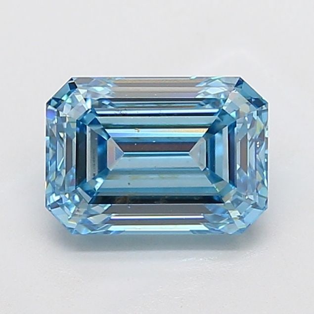 Loose Diamond - EMERALD 3.02ct Fancy Vivid Blue VS1 (1 of 1)