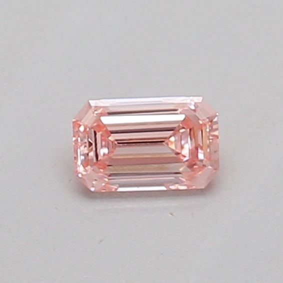 Loose Diamond - EMERALD 0.14ct Fancy Intense Pink VVS2: Loose Diamond - EMERALD 0.14ct Fancy Intense Pink VVS2 Source: This is a real non-mined Diamond that has been grown in a lab Shape: EMERALD Carats: 0.14 Color: Fancy Intense Pink Certification: IGI Vi