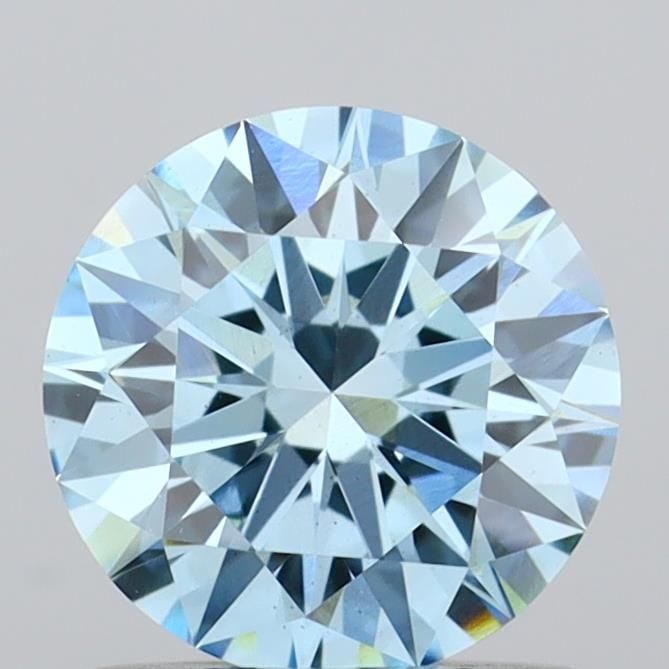 Ideal Loose Diamond - ROUND 0.95ct Fancy Vivid Blue VS1 (1 of 1)