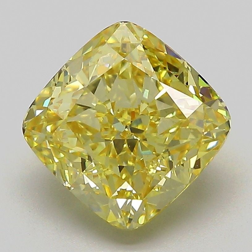 Loose Diamond - CUSHION MODIFIED 3.09ct Fancy Intense Yellow VS1 (1 of 1)