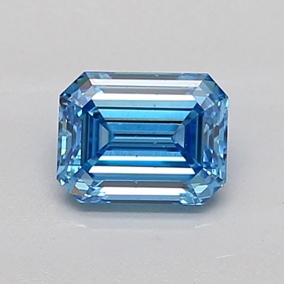 Loose Diamond - EMERALD 0.9ct Fancy Vivid Blue SI1 (1 of 1)
