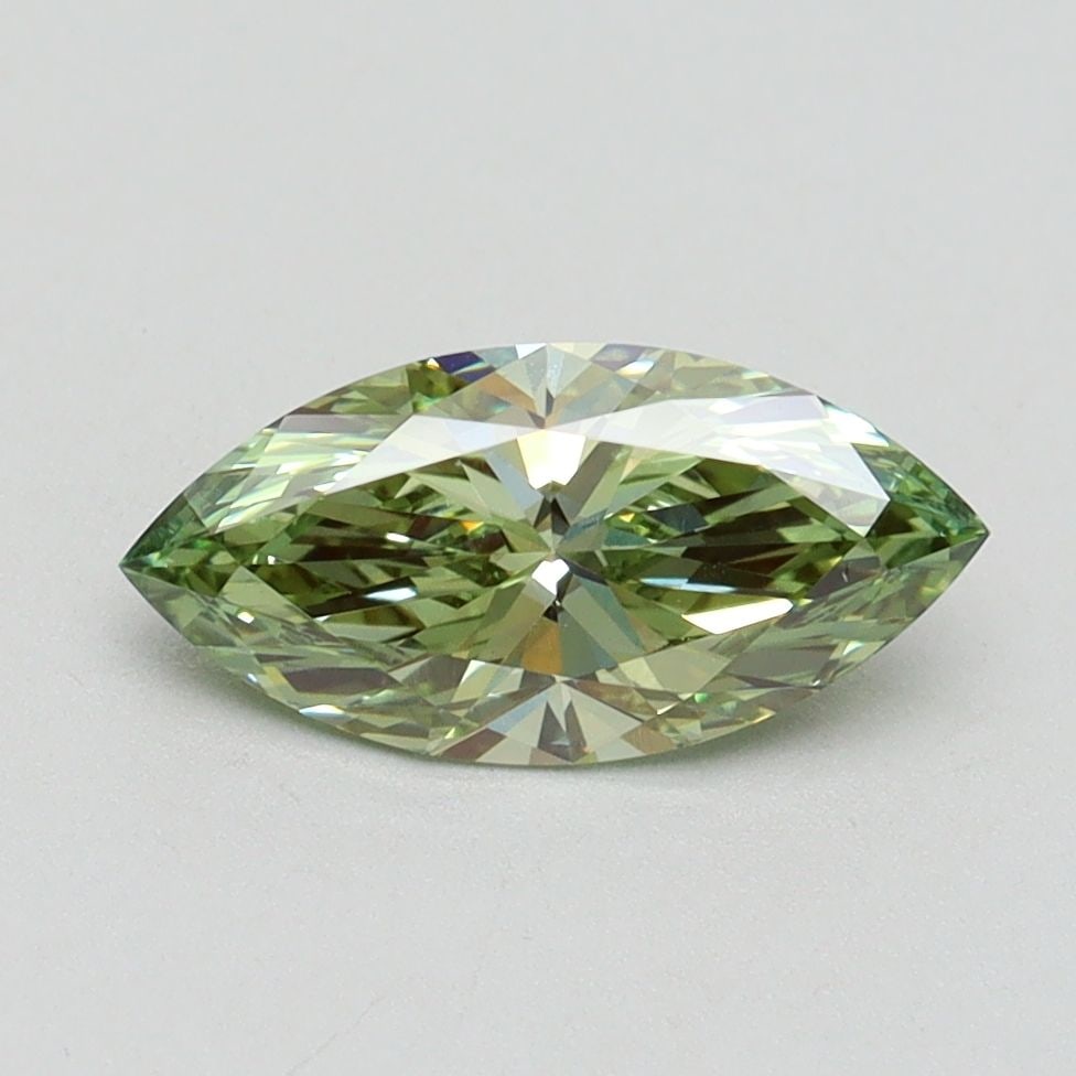 Loose Diamond - MARQUISE 1.0ct Fancy Vivid Green VS1: Loose Diamond - MARQUISE 1.0ct Fancy Vivid Green VS1 Source: This is a real non-mined Diamond that has been grown in a lab Shape: MARQUISE Carats: 1.0 Color: Fancy Vivid Green Certification: IGI Video