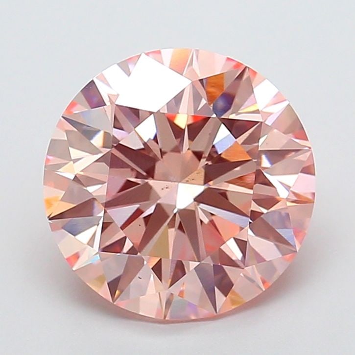 Ideal Loose Diamond - ROUND 5.01ct Fancy Intense Pink VS2: Ideal Loose Diamond - ROUND 5.01ct Fancy Intense Pink VS2 Source: This is a real non-mined Diamond that has been grown in a lab Shape: ROUND Carats: 5.01 Color: Fancy Intense Pink Certification: IGI V