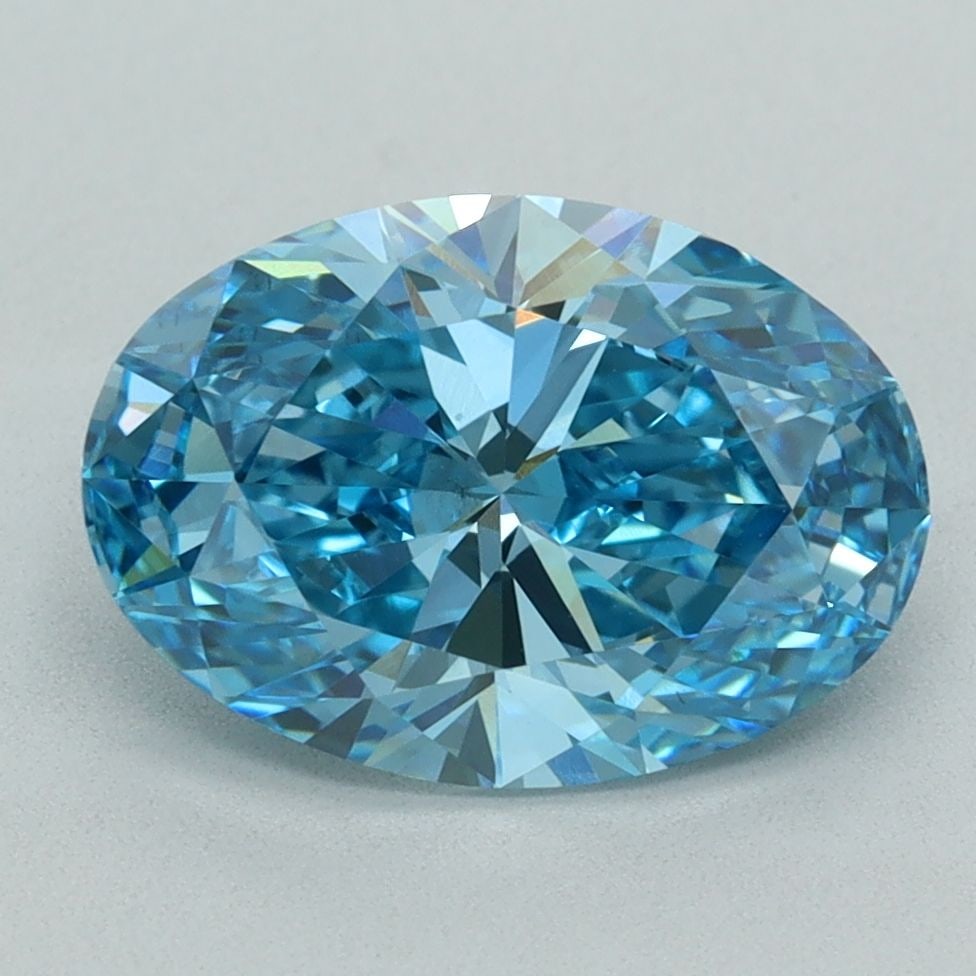 Loose Diamond - OVAL 3.07ct Fancy Vivid Blue VS2: Loose Diamond - OVAL 3.07ct Fancy Vivid Blue VS2 Source: This is a real non-mined Diamond that has been grown in a lab Shape: OVAL Carats: 3.07 Color: Fancy Vivid Blue Certification: IGI Video: