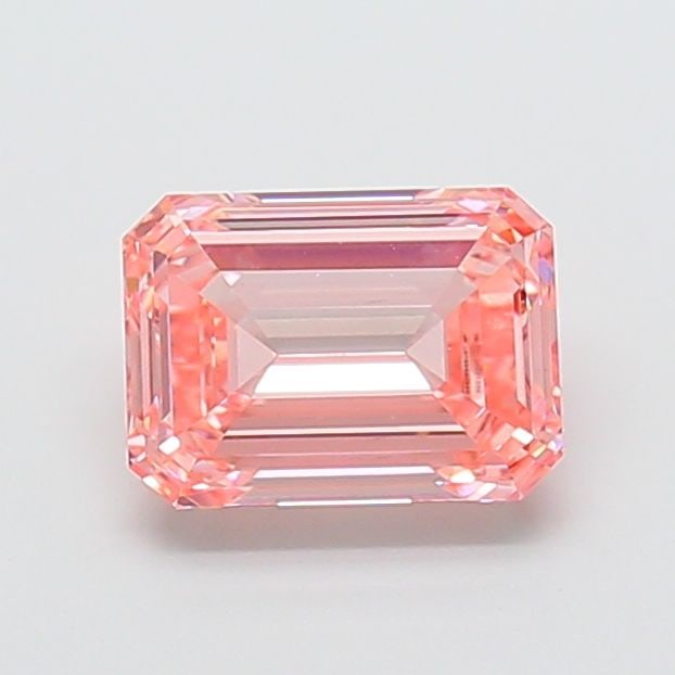 Loose Diamond - EMERALD 2.5ct Fancy Vivid Pink VS1: Loose Diamond - EMERALD 2.5ct Fancy Vivid Pink VS1 Source: This is a real non-mined Diamond that has been grown in a lab Shape: EMERALD Carats: 2.5 Color: Fancy Vivid Pink Certification: IGI Video: