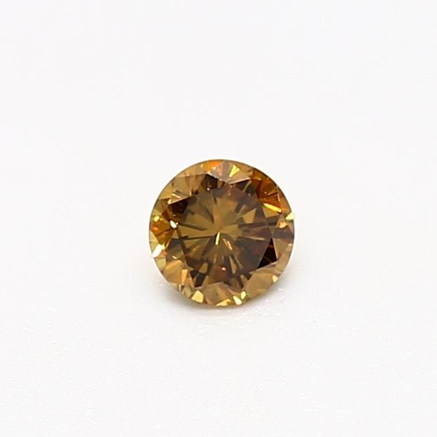 Loose Diamond - ROUND 0.18ct Fancy Deep Brownish Orangey Yellow SI1: Loose Diamond - ROUND 0.18ct Fancy Deep Brownish Orangey Yellow SI1 Source: Natural Shape: ROUND Carats: 0.18 Color: Fancy Deep Brownish Orangey Yellow Certification: GIA Video: