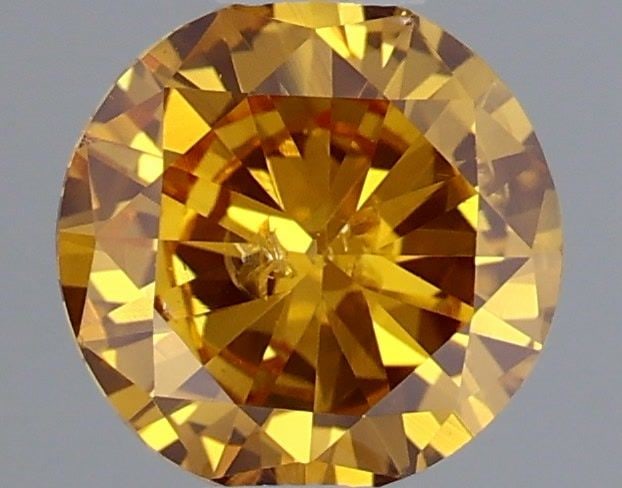 Loose Diamond - ROUND 0.35ct Fancy Deep Orange Yellow (1 of 1)