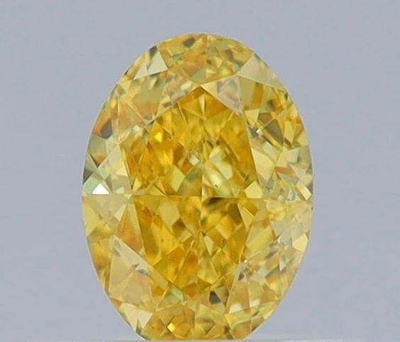 Loose Diamond - OVAL 0.5ct Fancy Vivid Yellow VS2: Loose Diamond - OVAL 0.5ct Fancy Vivid Yellow VS2 Source: Natural Shape: OVAL Carats: 0.5 Color: Fancy Vivid Yellow Certification: GIA The Diamond Depot Guarantee: All items in this auction are