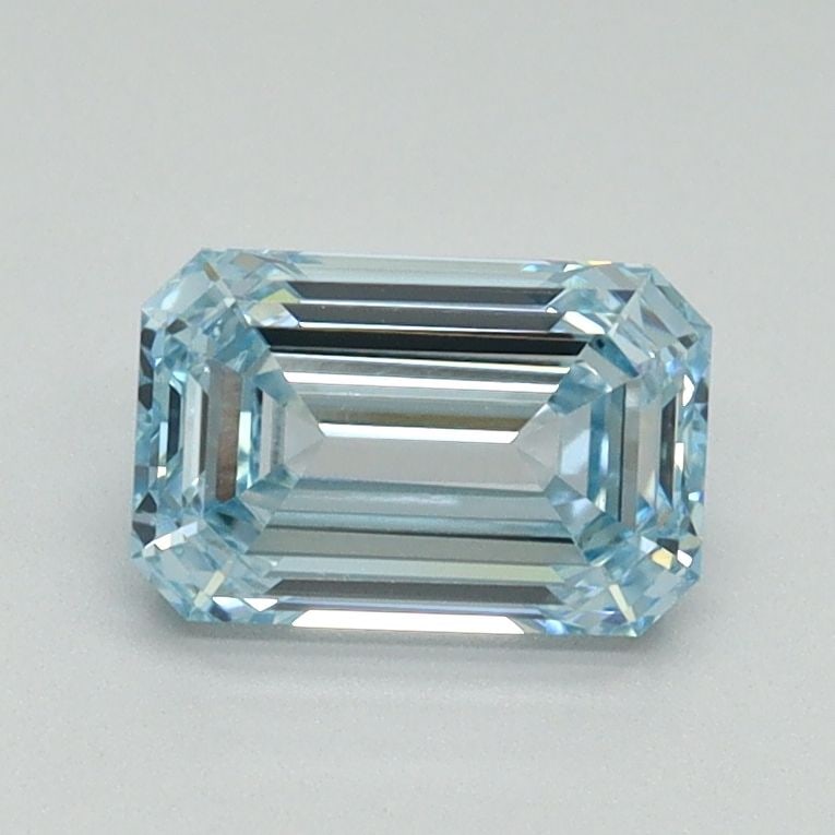 Loose Diamond - EMERALD 1.0ct Fancy Intense Blue VVS2: Loose Diamond - EMERALD 1.0ct Fancy Intense Blue VVS2 Source: This is a real non-mined Diamond that has been grown in a lab Shape: EMERALD Carats: 1.0 Color: Fancy Intense Blue Certification: IGI