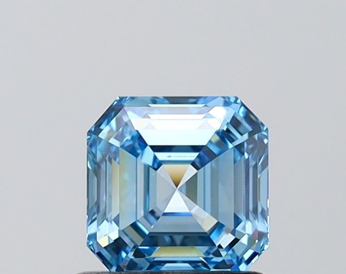 Loose Diamond - ASSCHER 1.0ct Fancy Vivid Blue VVS2: Loose Diamond - ASSCHER 1.0ct Fancy Vivid Blue VVS2 Source: This is a real non-mined Diamond that has been grown in a lab Shape: ASSCHER Carats: 1.0 Color: Fancy Vivid Blue Certification: IGI Video: