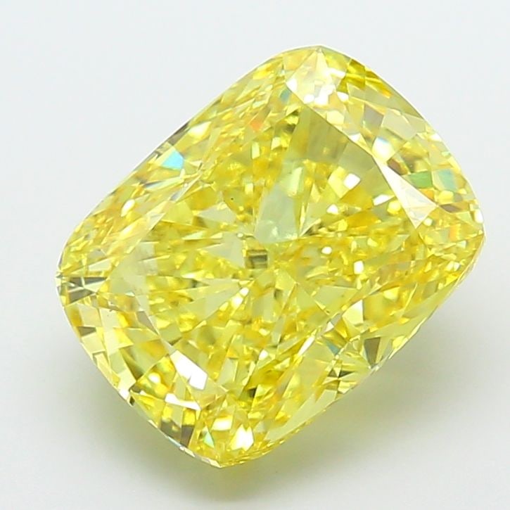 Loose Diamond - CUSHION MODIFIED 8.02ct Fancy Vivid Yellow VS2: Loose Diamond - CUSHION MODIFIED 8.02ct Fancy Vivid Yellow VS2 Source: This is a real non-mined Diamond that has been grown in a lab Shape: CUSHION MODIFIED Carats: 8.02 Color: Fancy Vivid Yellow
