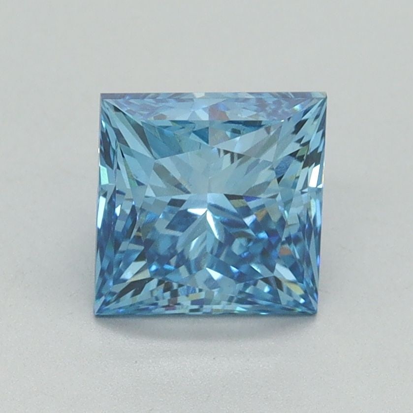Loose Diamond - PRINCESS 1.66ct Fancy Vivid Blue VS1: Loose Diamond - PRINCESS 1.66ct Fancy Vivid Blue VS1 Source: This is a real non-mined Diamond that has been grown in a lab Shape: PRINCESS Carats: 1.66 Color: Fancy Vivid Blue Certification: IGI Video