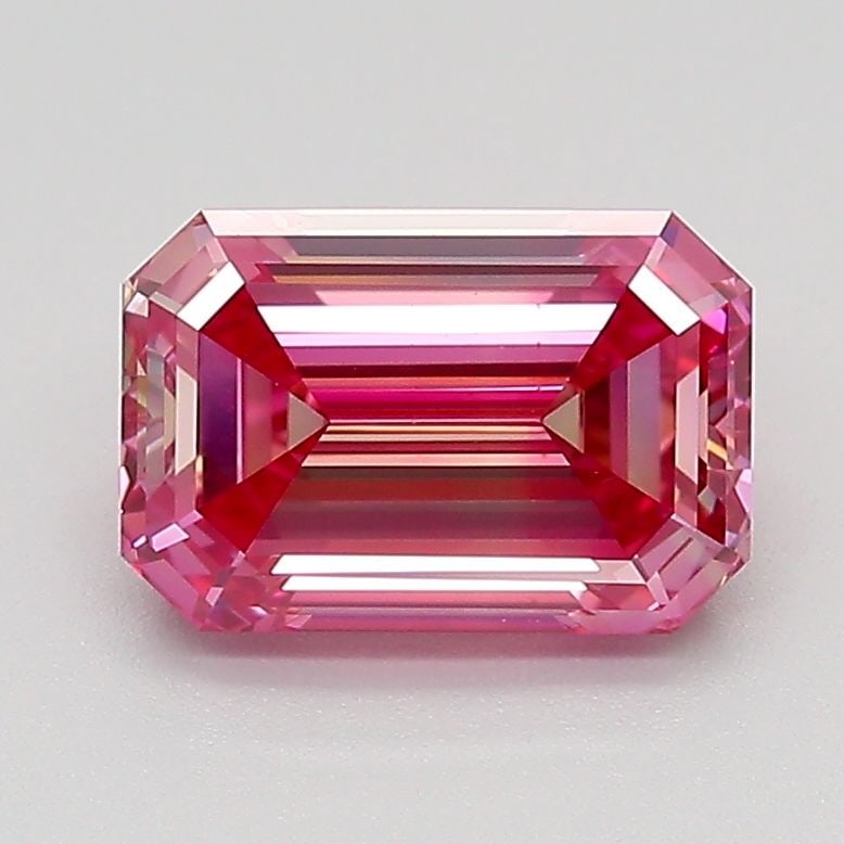 Loose Diamond - EMERALD 1.57ct Fancy Vivid Purplish Pink VS1: Loose Diamond - EMERALD 1.57ct Fancy Vivid Purplish Pink VS1 Source: This is a real non-mined Diamond that has been grown in a lab Shape: EMERALD Carats: 1.57 Color: Fancy Vivid Purplish Pink