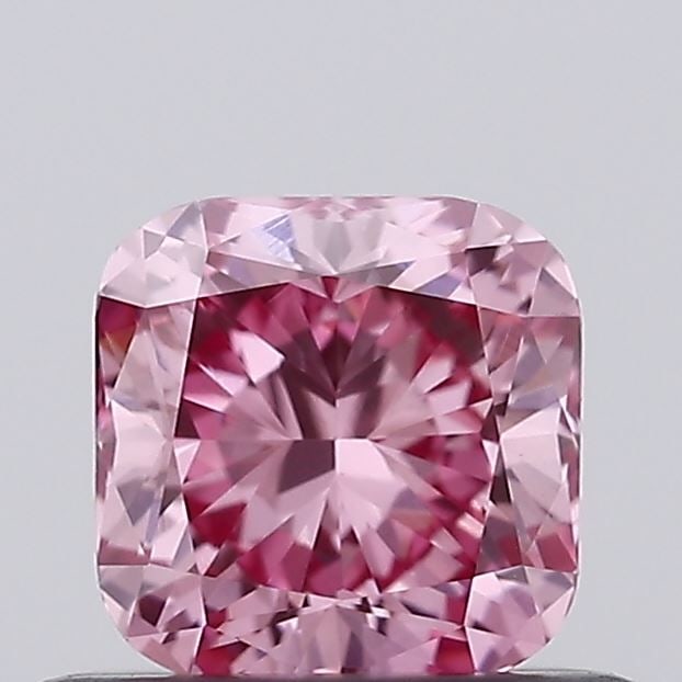 Loose Diamond - CUSHION MODIFIED 0.5ct Fancy Vivid Pink VS1: Loose Diamond - CUSHION MODIFIED 0.5ct Fancy Vivid Pink VS1 Source: This is a real non-mined Diamond that has been grown in a lab Shape: CUSHION MODIFIED Carats: 0.5 Color: Fancy Vivid Pink
