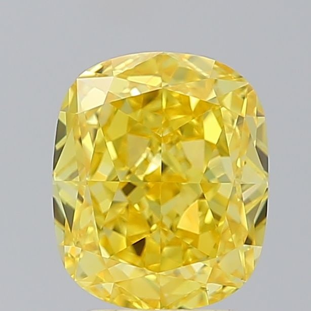 Loose Diamond - CUSHION MODIFIED 3.0ct Fancy Vivid Yellow VS1: Loose Diamond - CUSHION MODIFIED 3.0ct Fancy Vivid Yellow VS1 Source: This is a real non-mined Diamond that has been grown in a lab Shape: CUSHION MODIFIED Carats: 3.0 Color: Fancy Vivid Yellow
