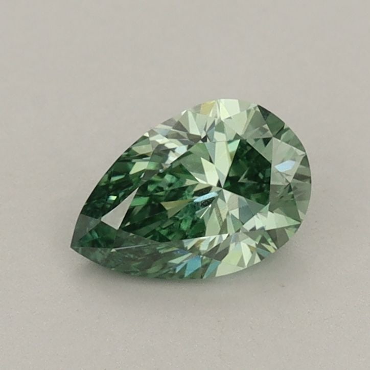 Loose Diamond - PEAR 0.59ct Fancy Vivid Green VVS2 (1 of 1)