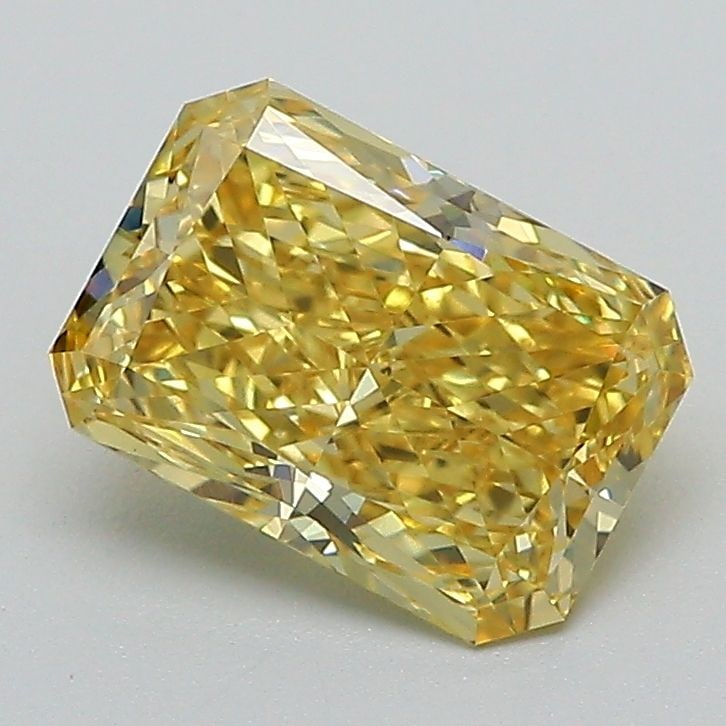 Loose Diamond - RADIANT 1.51ct Fancy Vivid Yellow VS1: Loose Diamond - RADIANT 1.51ct Fancy Vivid Yellow VS1 Source: This is a real non-mined Diamond that has been grown in a lab Shape: RADIANT Carats: 1.51 Color: Fancy Vivid Yellow Certification: IGI