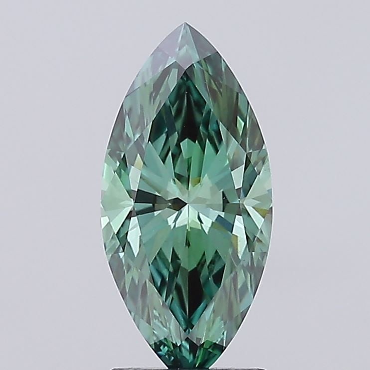Loose Diamond - MARQUISE 2.1ct Fancy Vivid Green VS1: Loose Diamond - MARQUISE 2.1ct Fancy Vivid Green VS1 Source: This is a real non-mined Diamond that has been grown in a lab Shape: MARQUISE Carats: 2.1 Color: Fancy Vivid Green Certification: IGI Video