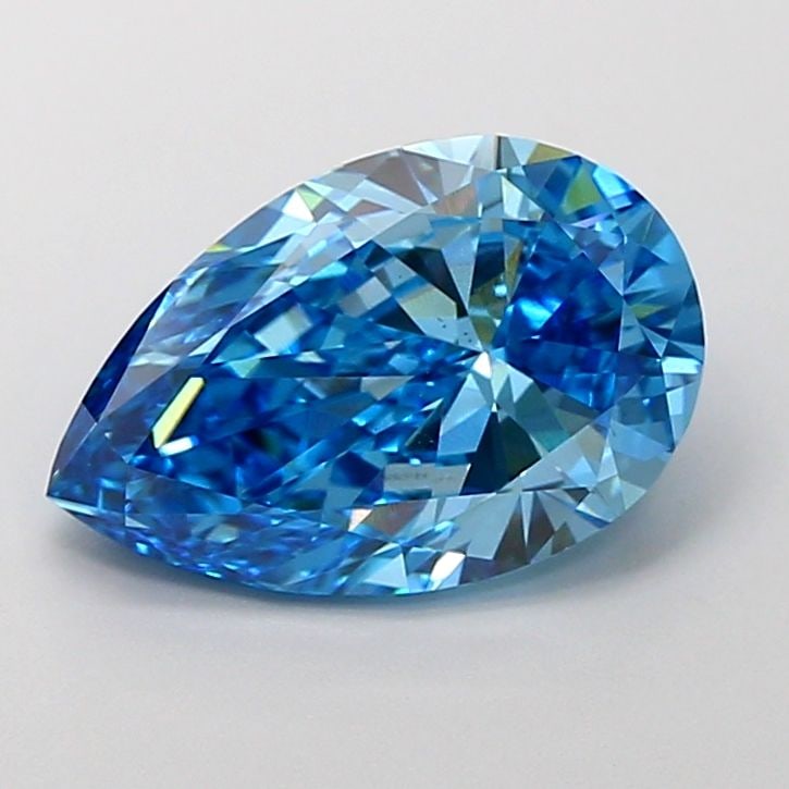Loose Diamond - PEAR 4.01ct Fancy Vivid Blue VS1 (1 of 1)