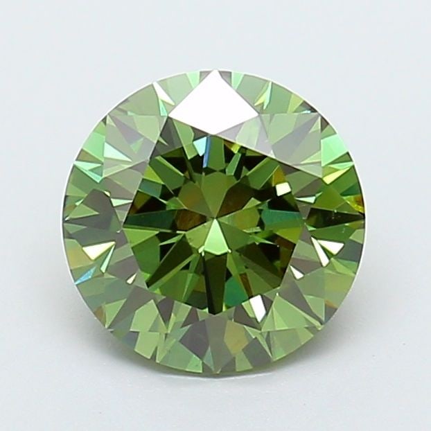 Ideal Loose Diamond - ROUND 2.11ct Fancy Vivid Green VS1: Ideal Loose Diamond - ROUND 2.11ct Fancy Vivid Green VS1 Source: This is a real non-mined Diamond that has been grown in a lab Shape: ROUND Carats: 2.11 Color: Fancy Vivid Green Certification: IGI