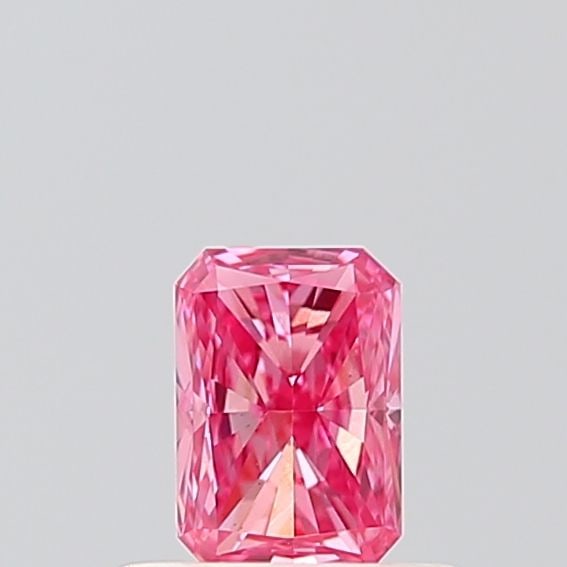 Loose Diamond - RADIANT 0.38ct Fancy Vivid Pink VS1: Loose Diamond - RADIANT 0.38ct Fancy Vivid Pink VS1 Source: This is a real non-mined Diamond that has been grown in a lab Shape: RADIANT Carats: 0.38 Color: Fancy Vivid Pink Certification: IGI The