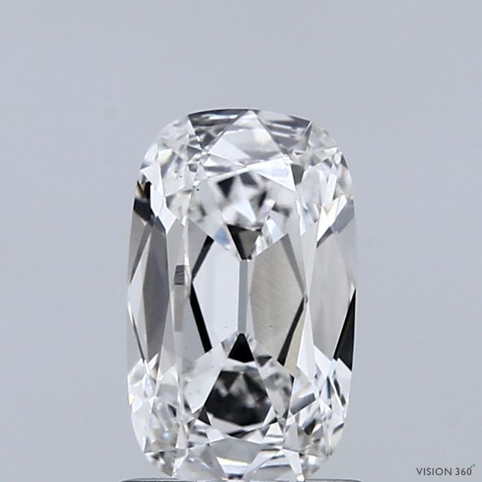 Loose Diamond - CUSHION BRILLIANT 1.05ct F VS1: Loose Diamond - CUSHION BRILLIANT 1.05ct F VS1 Source: This is a real non-mined Diamond that has been grown in a lab Shape: CUSHION BRILLIANT Carats: 1.05 Color: F Clarity: VS1 Certification: IGI