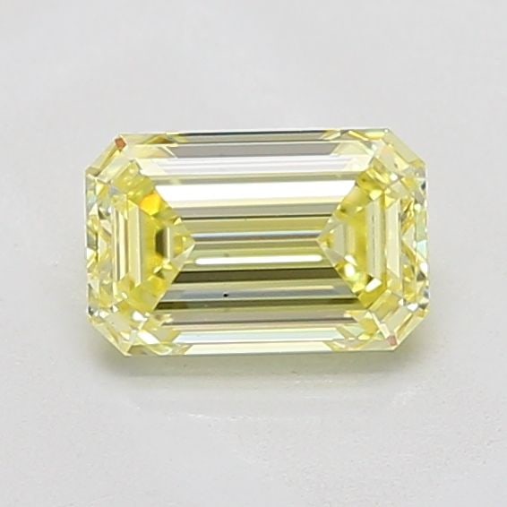 Loose Diamond - EMERALD 1.01ct Fancy Yellow VS2: Loose Diamond - EMERALD 1.01ct Fancy Yellow VS2 Source: This is a real non-mined Diamond that has been grown in a lab Shape: EMERALD Carats: 1.01 Color: Fancy Yellow Certification: IGI Video: